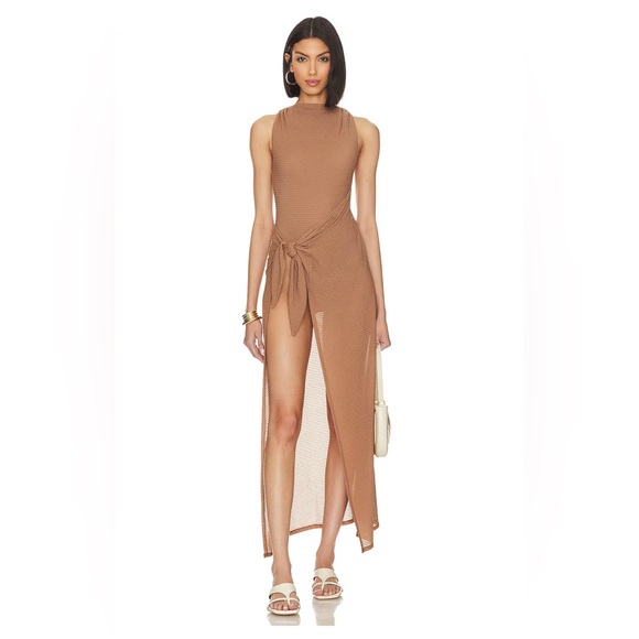 Camila Midi Dress - Brown